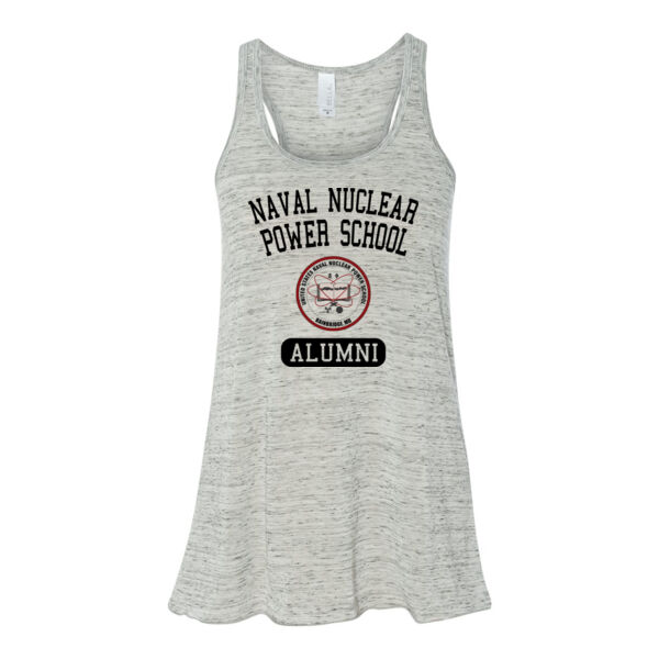 Naval Nuclear Power School Bainbridge Alumni (Vertical)  - Bella Ladies' Flowy Racerback Tank (S) Thumbnail