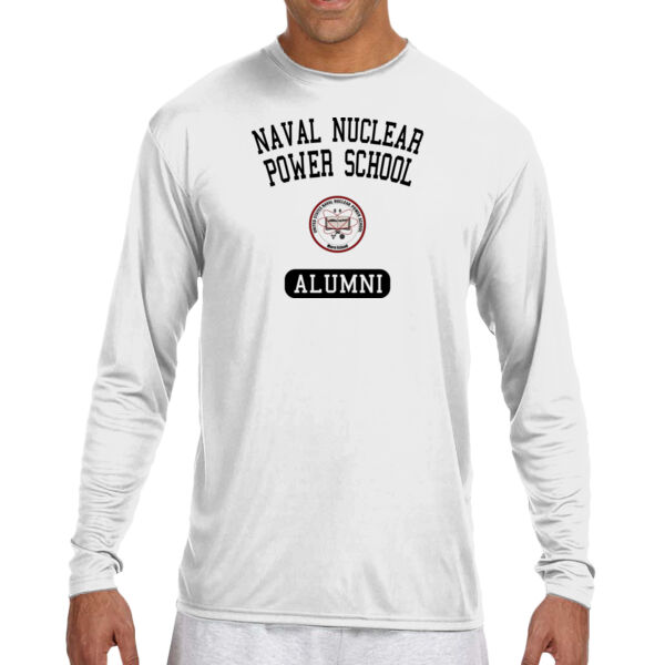 NNPS Alumni - Mare Island (Vertical) - (S) Long Sleeve Cooling Performance Crew Light Color Shirt Thumbnail
